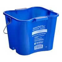 San Jamar KP196KCBL 6 Qt. Blue Cleaning Kleen-Pail Pro Buckets