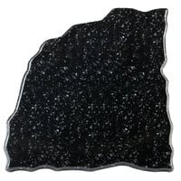 Elite Global Solutions QST15 Fo Granite Black Granite 15 inch Triangular Shape Display Stone Platter