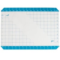 Ateco 695 11 3/4" x 16 1/2" Half-Size Non-Stick Silicone Baking Work Mat with Grid Measurements