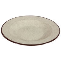 Elite Global Solutions DB10M Mojave Vintage California 18 oz. Vanilla Round Crackle Pasta / Soup Bowl - 6/Case