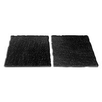 Elite Global Solutions QS2430 Fo Granite Black Granite 30 inch x 23 3/4 inch Rectangular 2-Piece Riser Platter Set