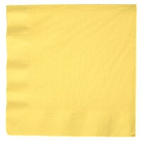 Creative Converting 59102B Mimosa Yellow 3-Ply Paper Dinner Napkin - 250/Case