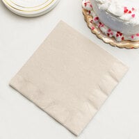 Ivory Paper Dinner Napkin, 3-Ply - Creative Converting 59161B - 250/Case