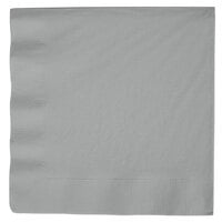 Creative Converting 593281B Shimmering Silver 3-Ply Paper Dinner Napkin - 250/Case