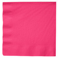 Hot Magenta Pink Paper Dinner Napkins, 3-Ply - Creative Converting 59177B - 250/Case
