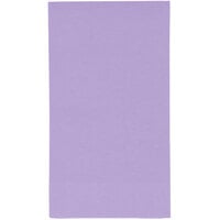 Creative Converting 95193 Luscious Lavender Purple 3-Ply Guest Towel / Buffet Napkin - 192/Case