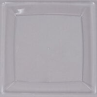 WNA Comet MS75CL 6 3/4" Clear Square Milan Plastic Salad Plate - 12/Pack