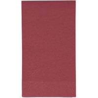 Creative Converting 953122 Burgundy 3-Ply Guest Towel / Buffet Napkin - 192/Case