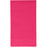 Creative Converting 95177 Hot Magenta Pink 3-Ply Guest Towel / Buffet Napkin - 192/Case