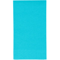 Creative Converting 951039 Bermuda Blue 3-Ply Guest Towel / Buffet Napkin - 192/Case