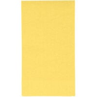 Creative Converting 95102 Mimosa Yellow 3-Ply Guest Towel / Buffet Napkin - 192/Case