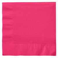 Creative Converting 139197135 Hot Magenta Pink 2-Ply 1/4 Fold Luncheon Napkin - 600/Case