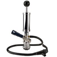 Micro Matic 751-025 4 inch Chrome Party Pump with Pressure Relief Valve and Brass Coupler - S System
