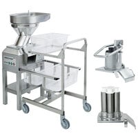 Robot Coupe CL60 2-Speed Workstation Continuous Feed Food Processor with Full Moon Pusher Feed, Bulk Feed & 16 Discs - 240V, 3 Phase, 3 hp