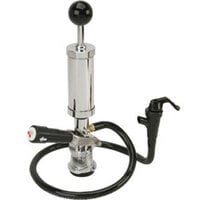 Micro Matic 751-036 4 inch Chrome Party Pump with Pressure Relief Valve and Chrome-Plated Coupler - D System