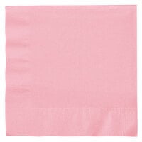 Creative Converting 139190135 Classic Pink 2-Ply 1/4 Fold Luncheon Napkin - 600/Case