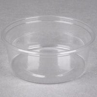 Clear 8 Oz Plastic Deli Containers - 4 9/16Dia x 1 11/16D