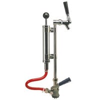Micro Matic 7520J-9 8 inch Chrome Supreme Picnic Pump with Pressure Relief Valve and Chrome-Plated Faucet - S System