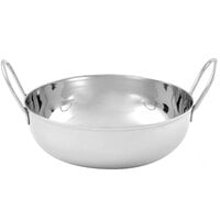 American Metalcraft DWS2 2.5 oz. Satin Finish Double Wall Stainless Steel  Angled Insulated Mini Serving Bowl