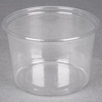 Choice 16 oz. Clear Plastic Round Deli Container - 50/Pack