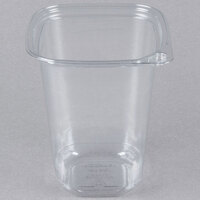 32 oz. Square Recycled PET Deli Container - 50/Pack
