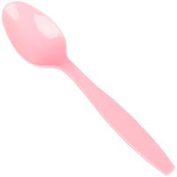 Creative Converting 6 1/8" Classic Pink Heavy Weight Plastic Spoon - 600/Case
