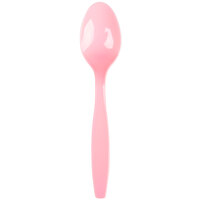 Creative Converting 010557B 6 1/8 inch Classic Pink Heavy Weight Plastic Spoon - 600/Case
