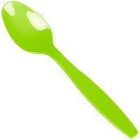 Creative Converting 6 1/8" Fresh Lime Green Heavy Weight Plastic Spoon - 288/Case