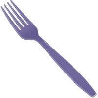 Creative Converting 010466B 7 1/8 inch Purple Disposable Plastic Fork - 600/Case