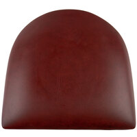 Lancaster Table & Seating Spartan Series 2 1/2 inch Burgundy Vinyl Padded Seat for Chair and Barstool