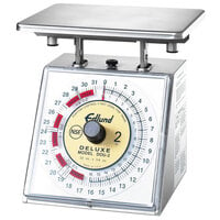 Edlund DOU-2 Deluxe 32 oz. Heavy-Duty Over / Under Portion Scale with 7 inch x 8 3/4 inch Platform