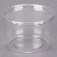 750 CASE Microwavable 16 Oz Clear Round Plastic Deli Food Storage Container  +Lid