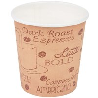 Dopaco Espresso Paper Hot Cup White 4 oz.1000/Case 