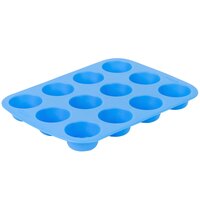 Wilton 2105-4829 Easy-Flex Blue Silicone 12 Compartment Mini Muffin / Dessert Mold