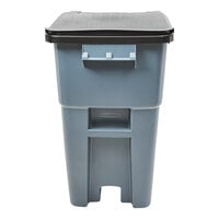 Rubbermaid Commercial Trash Can,45 gal.,Black,Plastic FG917188BLA