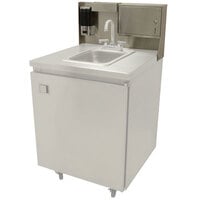Advance Tabco TA-MSC-2 Bolt-On Towel Dispenser, Soap Dispenser, and Drip Tray Unit