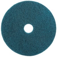 3M 5300 20 inch Blue Cleaning Floor Pad - 5/Case