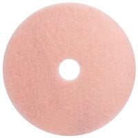 3M 3600 Eraser 20" Pink Burnishing Floor Pad - 5/Case