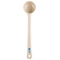 Carlisle 437006 Measure Misers 3 oz. Beige and Blue Color Coding Polycarbonate Long Solid Portion Spoon