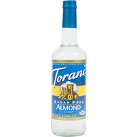 Torani 750 mL Sugar Free Almond Flavoring Syrup