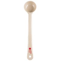 Carlisle 436006 Measure Misers 2 oz. Beige and Red Color Coding Polycarbonate Long Handle Solid Portion Spoon