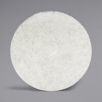 3M 3300 24 inch Natural Blend White Light Duty Burnishing Floor Pad - 5/Case