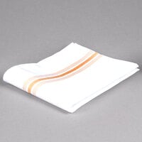 Snap Drape 53771822NH008 Gold Softweave Bistro Striped Cloth Napkins, 18 inch x 22 inch - 12/Pack