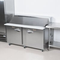 Traulsen UPT6012-LR 60 inch 1 Left Hinged 1 Right Hinged Door Refrigerated Sandwich Prep Table