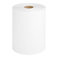 Lavex Premium 10" White Aircell TAD Hardwound Paper Towel Roll, 700 Feet / Roll - 6/Case