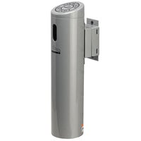 Commercial Zone 712107 Smokers' Outpost Silver Wall-Mounted Cigarette Receptacle with Swivel System
