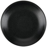 Hall China by Steelite International HL303030AFCA Foundry 5 1/2 inch Black China Round Coupe Plate - 12/Case