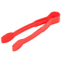 Cambro TG9404 Lugano 9 inch Red Flat Grip Plastic Tongs