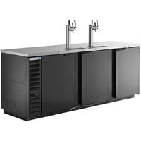 Beverage-Air DD94HC-1-B-069 (2) Triple Tap Kegerator Beer Dispenser - Black, (5) 1/2 Keg Capacity