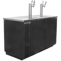 Beverage-Air DD58HC-1-B-069 (2) Triple Tap Kegerator Beer Dispenser - Black, (3) 1/2 Keg Capacity